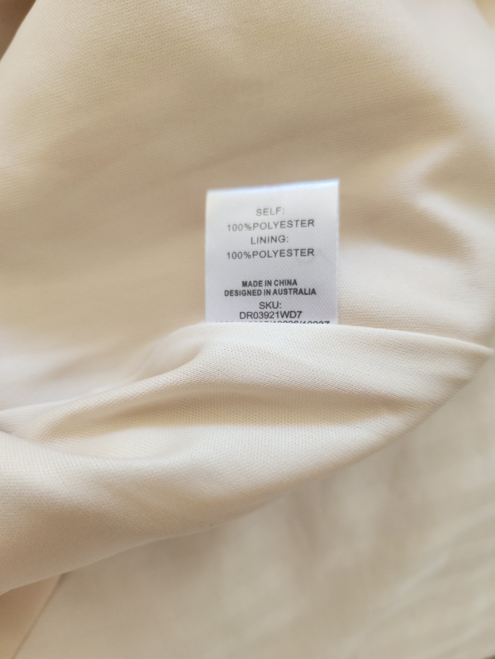 Meshki Strapless Cream Bodycon Mini - Picture 11 of 14